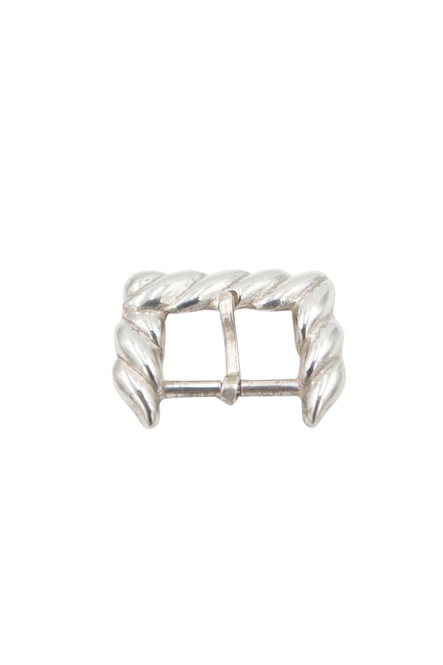 Vintage Tiffany & Co. Sterling Silver Belt Buckle, 1988 Sculptural Rope Motif